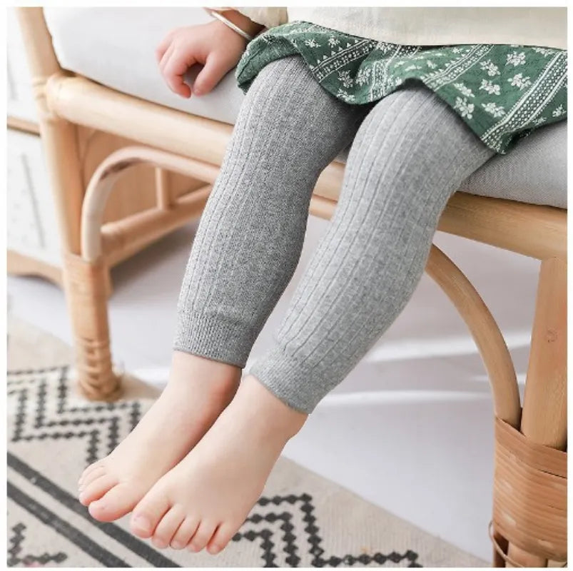 Spring Autumn Baby Pants Newborn Girls Leggings Soild Color Cotton Pants Kids Children Leggings 0-6 Years