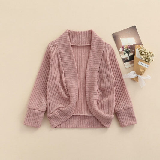 1-6Y Children Kid Baby Girls Knitted Cardigan Long Sleeve Sweaters Autumn Spring Clothing Costumes DB88